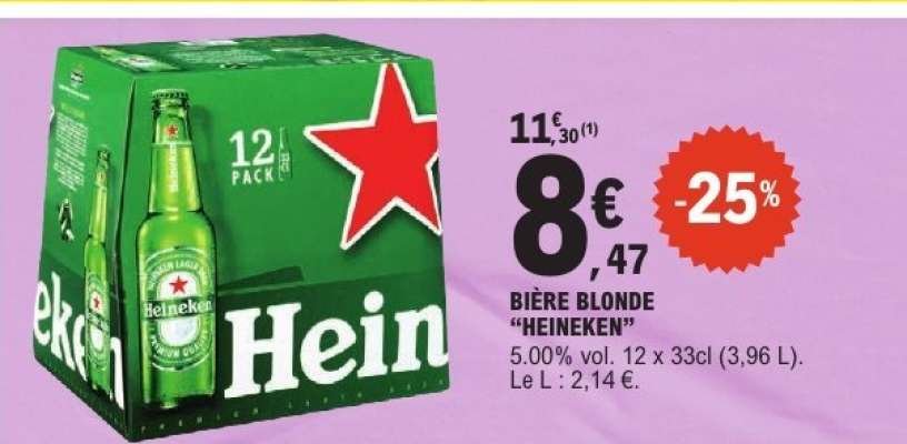 Bière Blonde Heineken*