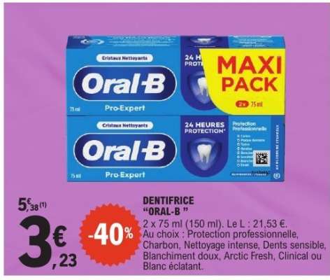 Dentifrice Oral B