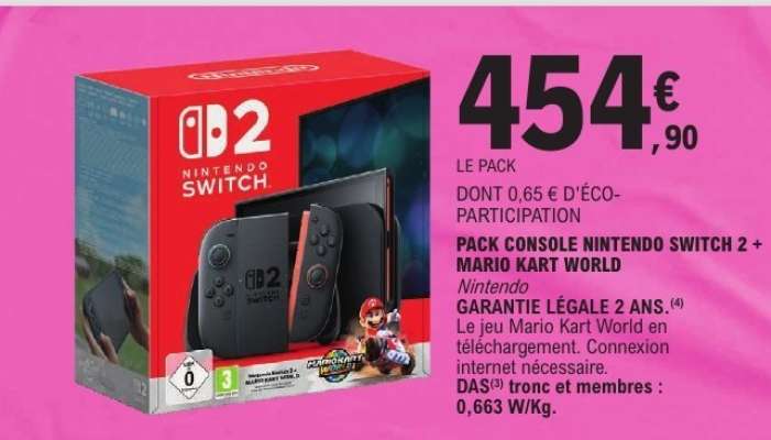 Pack Console Nintendo Switch 2 + Mario Kart World