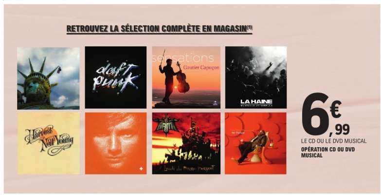 Opération CD ou DVD Musical