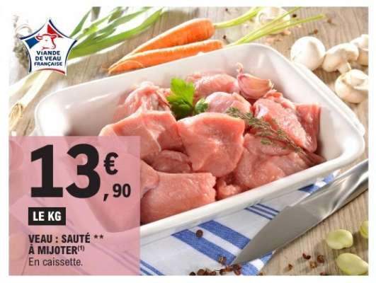 VEAU : SAUTÉ** À MIJOTER
