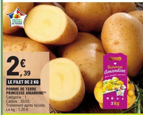 Pomme de terre Princesse Amandine