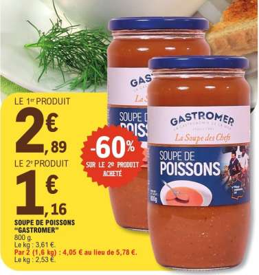 SOUPE DE POISSONS "GASTROMER"
