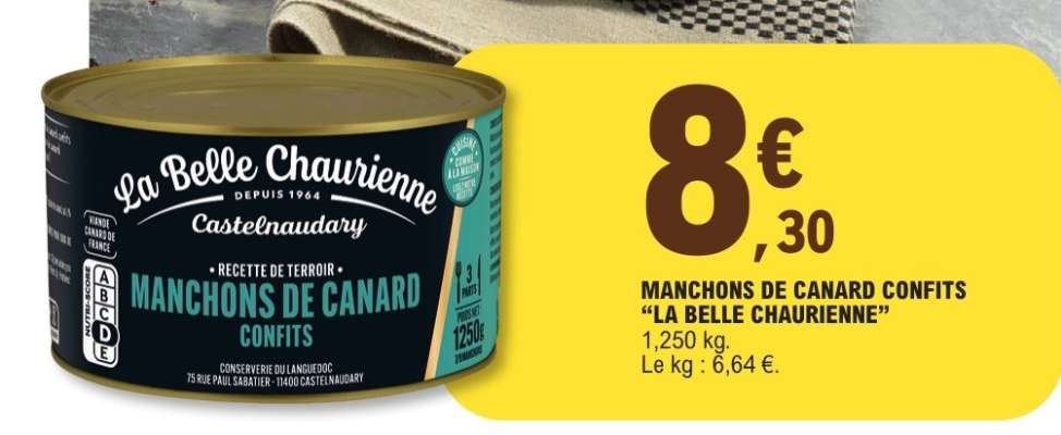 MANCHONS DE CANARD CONFITS “LA BELLE CHAURIENNE”