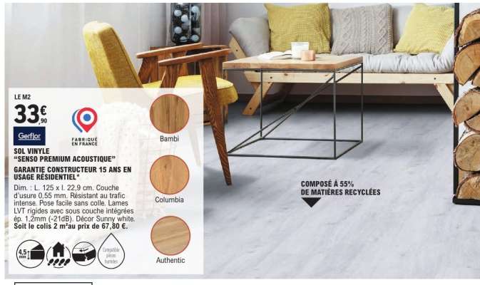 Sol Vinyle "Senso Premium Acoustique"