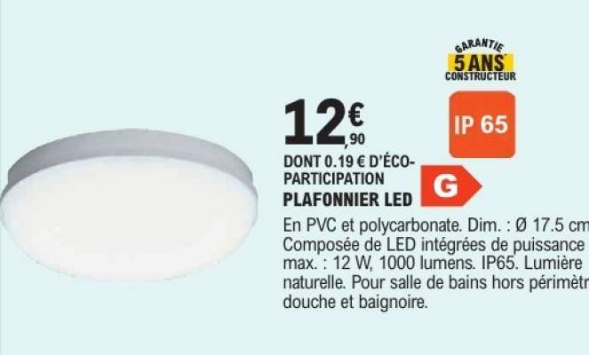 PLAFONNIER LED
