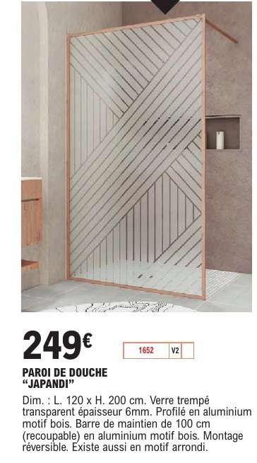 PAROI DE DOUCHE JAPANDI