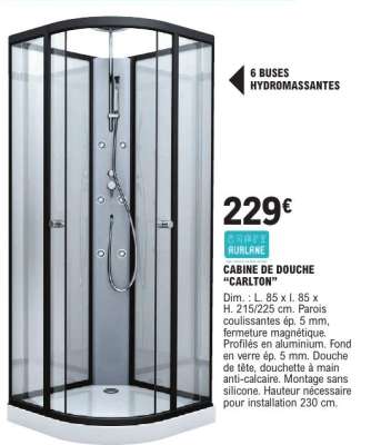CABINE DE DOUCHE CARLTON