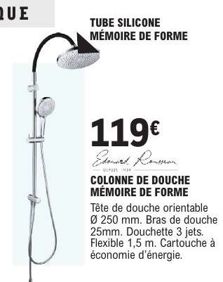 COLONNE DE DOUCHE MÉMOIRE DE FORME