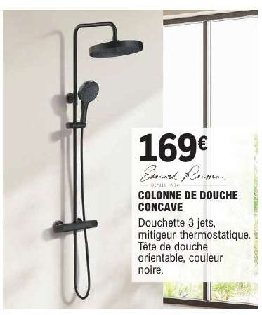 COLONNE DE DOUCHE CONCAVE