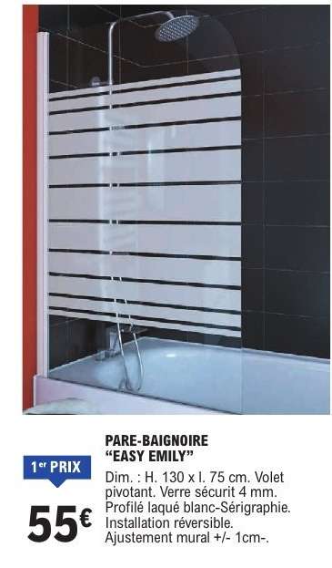 PARE-BAIGNOIRE 'EASY EMILY'