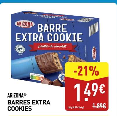 ARIZONA® BARRES EXTRA COOKIES