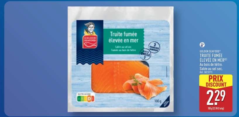 TRUITE FUMÉE ÉLEVÉE EN MER
