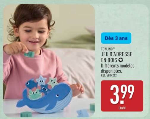 TOYLINO® JEU D’ADRESSE EN BOIS
