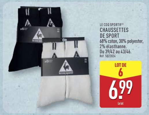 LE COQ SPORTIF CHAUSSETTES DE SPORT