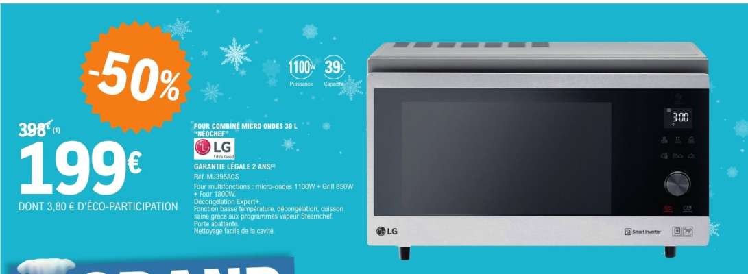 LG Four Combiné Micro Ondes 3 en 1