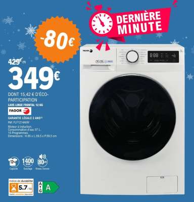 FAGOR Lave-linge Frontal 12 kg
