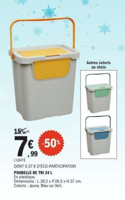 POUBELLE DE TRI 24 L