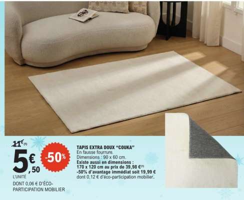 TAPIS EXTRA DOUX 'COUKA'