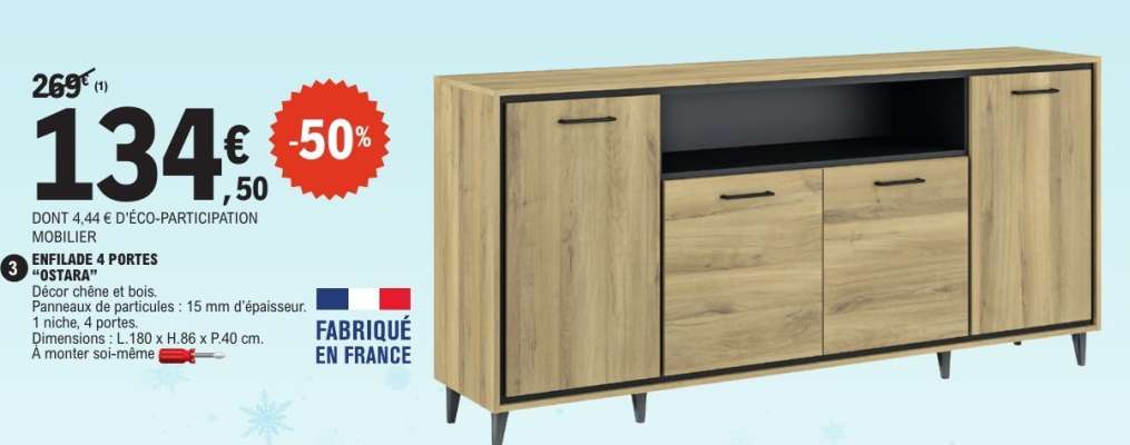 ENFILADE 4 PORTES 'OSTARA'