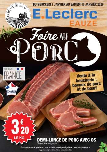 Catalogue E.Leclerc - 07/01/2026 - 17/01/2026.