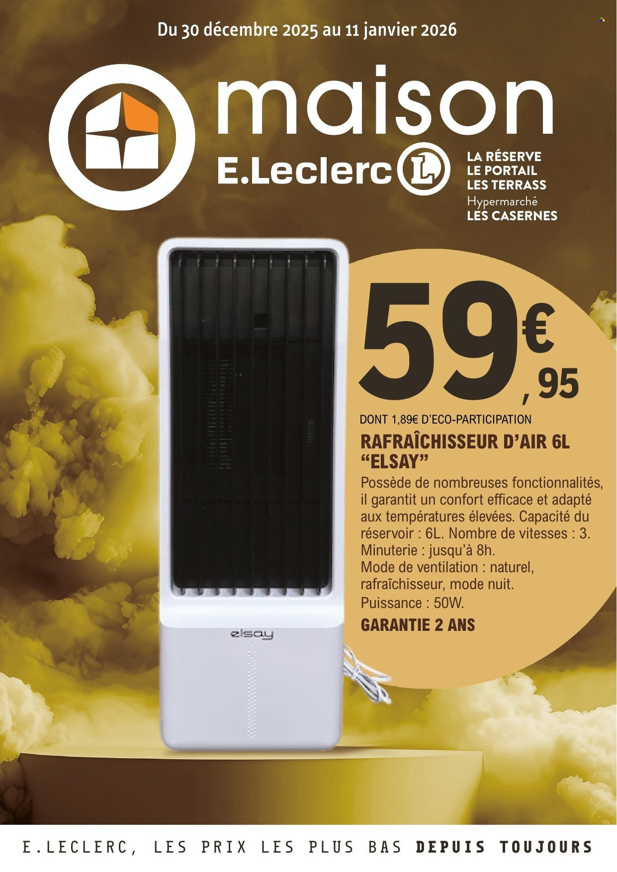 Catalogue E.Leclerc - 30/12/2025 - 11/01/2026. Page 1