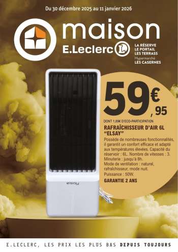 Catalogue E.Leclerc - 30/12/2025 - 11/01/2026.