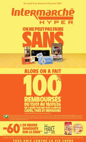 Catalogue Intermarché Hyper - 13/01/2026 - 25/01/2026.