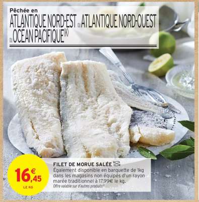 FILET DE MORUE SALÉE