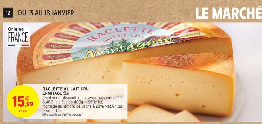 Raclette Au Lait Cru