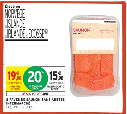 8 PAVÉS DE SAUMON SANS ARÊTES