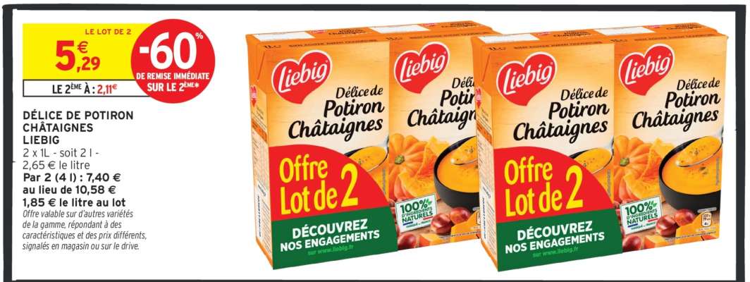 DÉLICE DE POTIRON CHÂTAIGNES LIEBIG