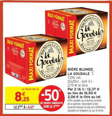 BIÈRE BLONDE 'LA GOUDALE'