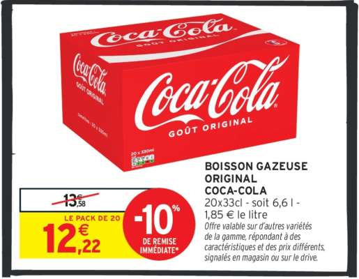 BOISSON GAZEUSE ORIGINAL COCA-COLA