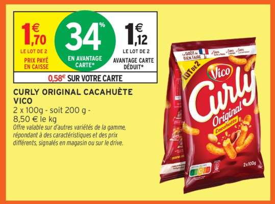 Curly Original Cacahuète Vico
