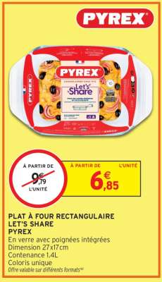 PLAT À FOUR RECTANGULAIRE LET'S SHARE