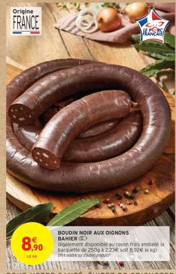 BOUDIN NOIR AUX OIGNONS BAHIER