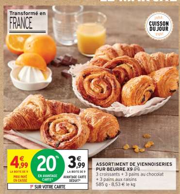 ASSORTIMENT DE VIENNOISERIES PUR BEURRE X9