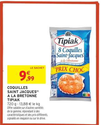 Coquilles Saint Jacques à la Bretonne Tipiak