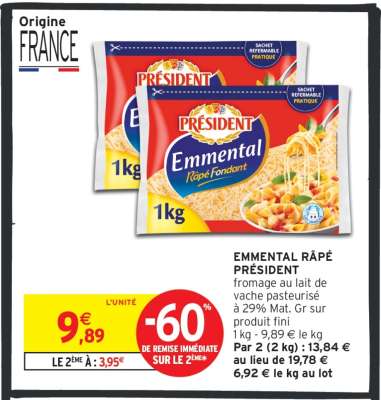 Emmental Râpé Président