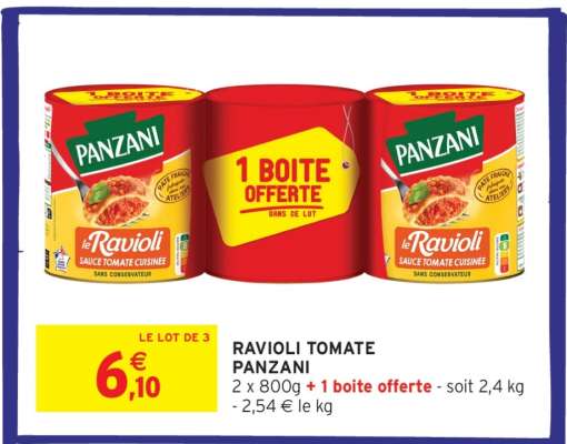 RAVIOLI TOMATE PANZANI