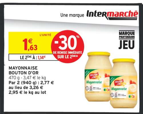 MAYONNAISE BOUTON D'OR
