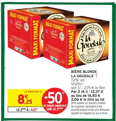 BIÈRE BLONDE 'LA GOUDALE'