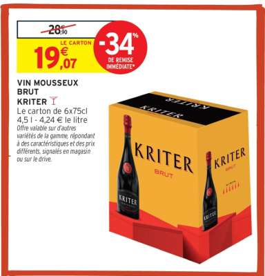 VIN MOUSSEUX BRUT KRITER