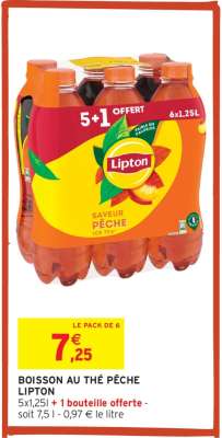 Boisson au thé pêche Lipton