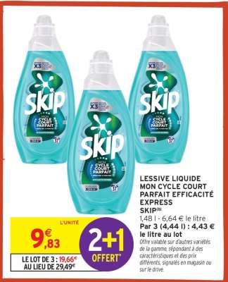 LESSIVE LIQUIDE "SKIP"