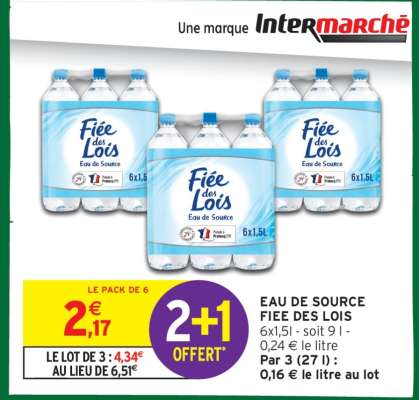 EAU DE SOURCE FIEE DES LOIS