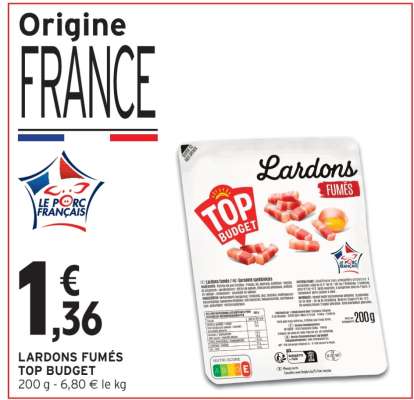 LARDONS FUMÉS TOP BUDGET