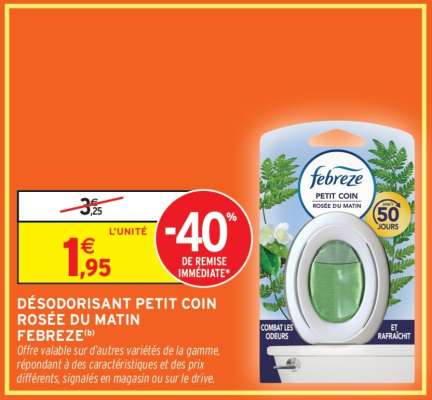 DÉSODORISANT PETIT COIN ROSÉE DU MATIN FEBREZE