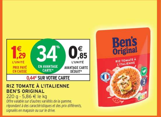 RIZ TOMATE À L'ITALIENNE BEN'S ORIGINAL